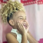 Ponytail BIO FIBER AFRO BLONDE PUFF - 30cm | Soulta