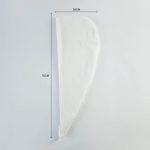 Turban Towel - 2 in 1 - Muslin 100% cotton + Fleece â€“ White - Image 14