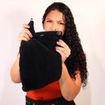 Turban towel 2x1 - Muslin 100% cotton + Fleece - Black - Image 4