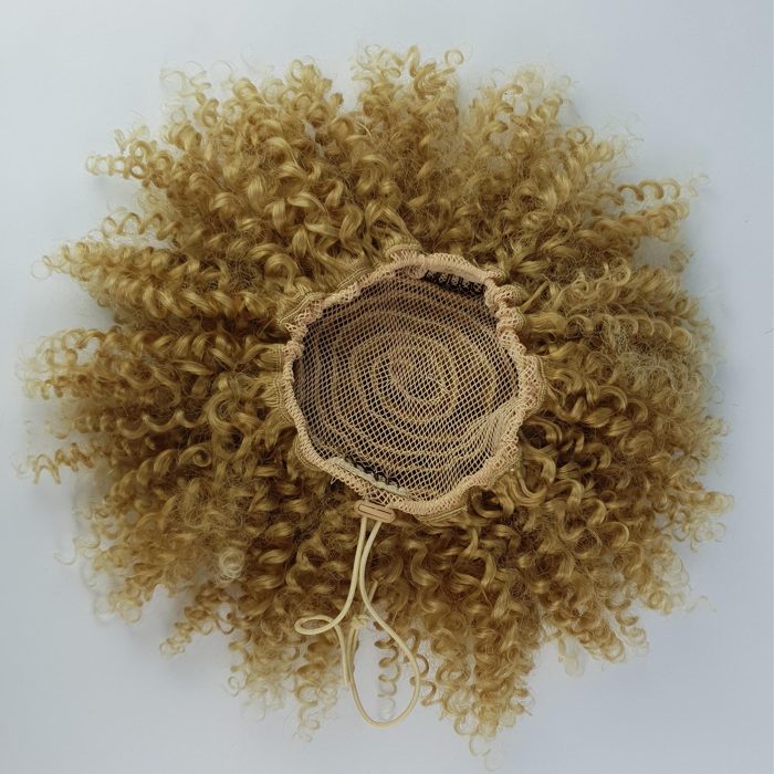 Ponytail BIO FIBER AFRO BLONDE PUFF - 30cm | Soulta - Image 5