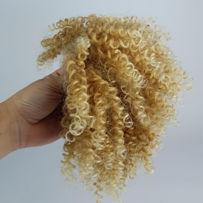 Ponytail BIO FIBER AFRO BLONDE PUFF - 30cm | Soulta - Image 7